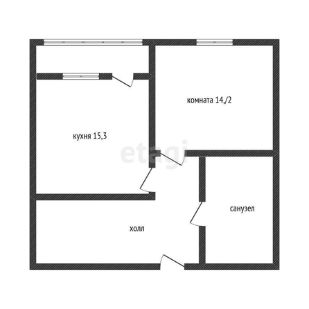 
   Продам 1-комнатную, 39.2 м², Западный Обход ул, 39/2  6

. Фото 7.