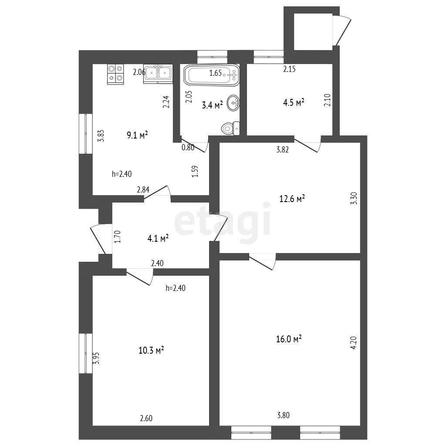 
   Продам 4-комнатную, 60 м², Ставропольская ул, 39/1

. Фото 17.