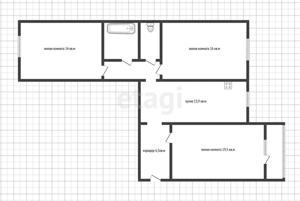 
   Продам 3-комнатную, 79.2 м², Платановый Бульвар ул, 2

. Фото 29.