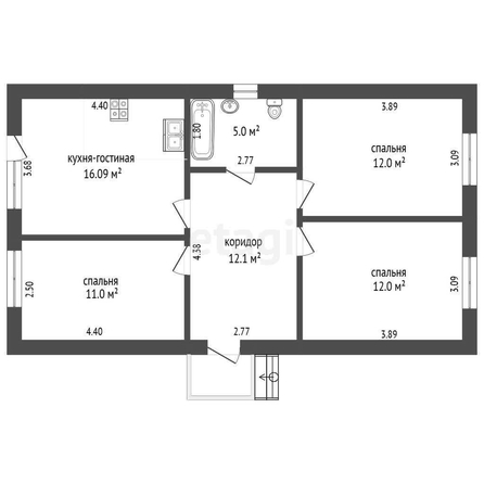 
   Продам дом, 75 м², Краснодар

. Фото 6.