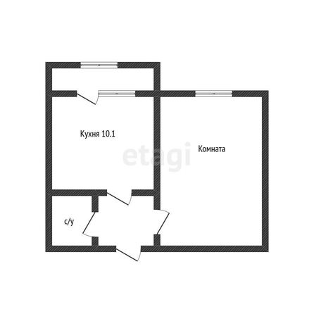 
   Продам 1-комнатную, 31.7 м², Рождественская Набережная ул, 39

. Фото 6.