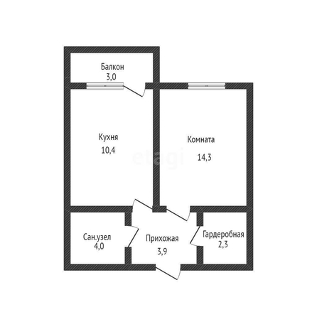 
   Продам 1-комнатную, 35.2 м², Константиновская ул, 5

. Фото 1.