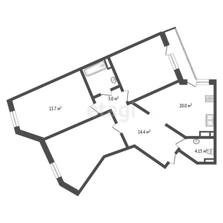 
   Продам 3-комнатную, 111.1 м², Гаражная ул, 67

. Фото 11.