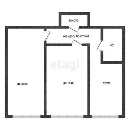 
   Продам 2-комнатную, 44.1 м², Алтайская ул, 4

. Фото 6.