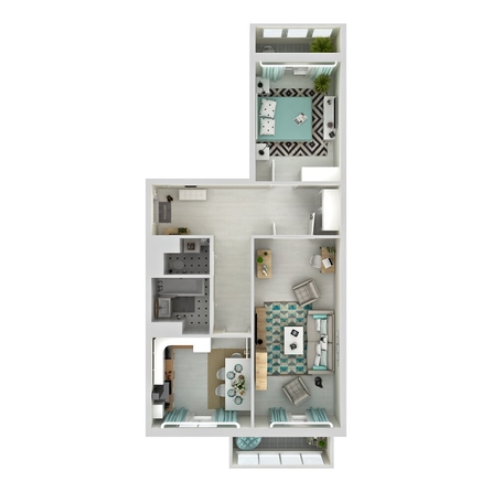 
  Продается 2-комн. квартира, 64.9 м², ЖК Дом у озера
. Фото 1.