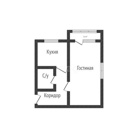 
   Продам 1-комнатную, 31 м², Стасова ул, 21

. Фото 1.