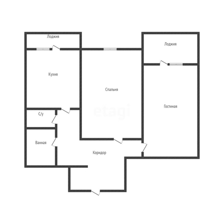 
   Продам 2-комнатную, 53.1 м², КИМ ул, 1

. Фото 1.