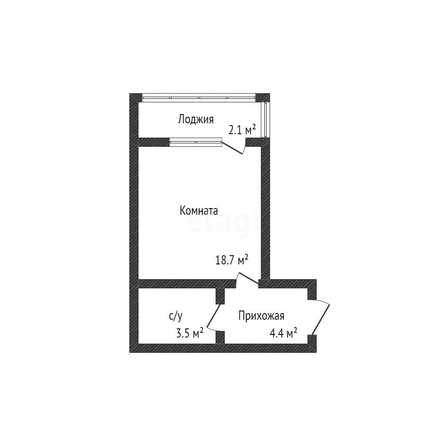 
   Продам студию, 26.2 м², Героя Георгия Бочарникова ул, 4/1

. Фото 1.