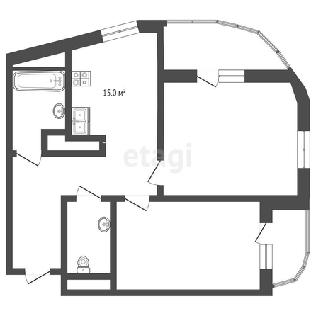 
   Продам 2-комнатную, 59.1 м², Воронежская ул, 47/11

. Фото 27.