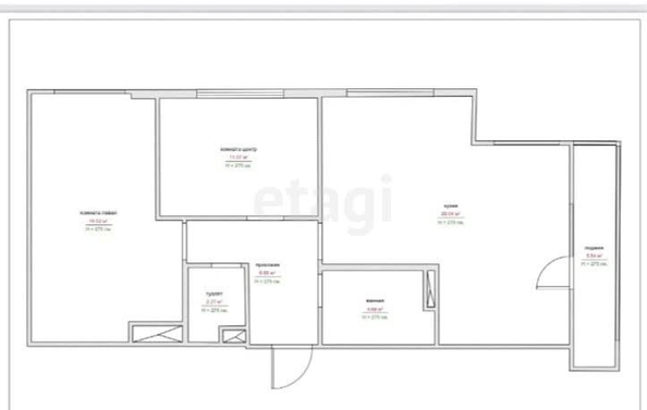 
   Продам 2-комнатную, 71.9 м², Мурата Ахеджака ул, 12/1

. Фото 7.