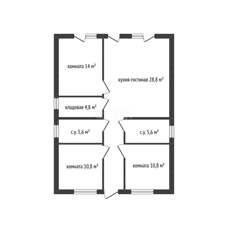 
   Продам дом, 92 м², Краснодар

. Фото 1.