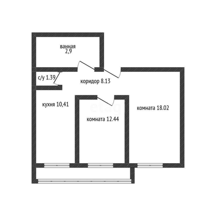 
   Продам 2-комнатную, 54 м², Евгении Жигуленко ул, 3/1

. Фото 1.