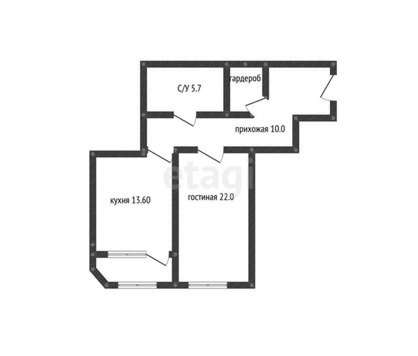 
   Продам 1-комнатную, 51.6 м², Александра Покрышкина ул, 2/2

. Фото 18.