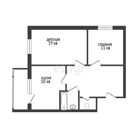 
   Продам 2-комнатную, 60.2 м², Атарбекова ул, 5/1

. Фото 11.