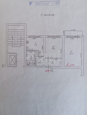 
   Продам 2-комнатную, 44.6 м², Игнатова ул, 7

. Фото 31.