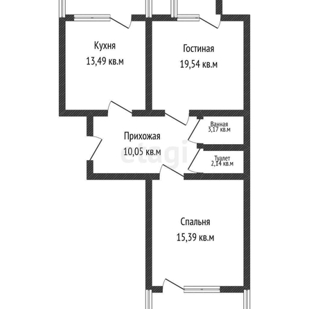 
   Продам 2-комнатную, 67.4 м², Снесарева ул, 8

. Фото 32.