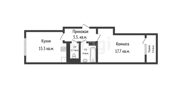 
   Продам 1-комнатную, 44.2 м², 40-летия Победы ул, 184/1

. Фото 22.