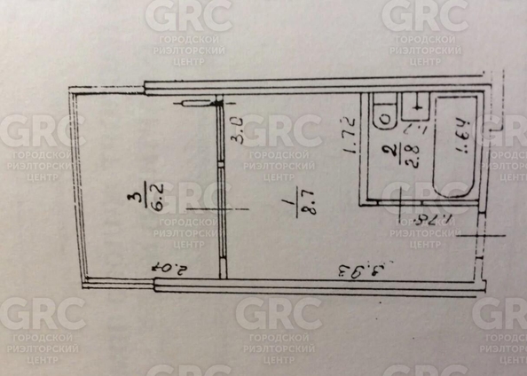 
  Продается 1-комн. квартира, 18 м², Чебрикова ул, д. 36
. Фото 7.