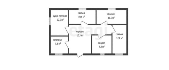 
  Продается дом, 80 м², станица Натухаевская
. Фото 11.