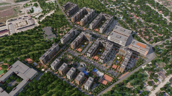 
  Продается 1-комн. квартира, 41.7 м², ЖК Зеленая территория, литера 1.1
. Фото 23.