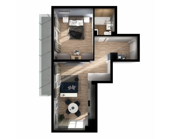 
  Продается 2-комн. квартира, 55.2 м², ЖК Резиденция Анаполис, дом 9
. Фото 2.