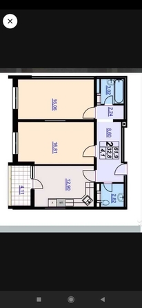 
  Продается 2-комн. квартира, 61 м², Лермонтова ул, д. 118А
. Фото 8.