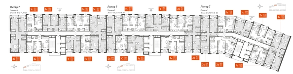 
  Продается 2-комн. квартира, 58.2 м², ЖК Все Свои VIP, литера 7
. Фото 1.