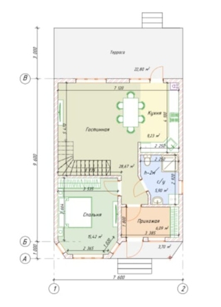 
  Продается дом, 110 м², станица Гостагаевская
. Фото 9.