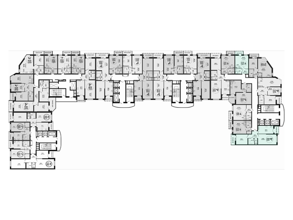 
  Продается 2-комн. квартира 67.2 м², в ЖК Гулливер, литер 3. Фото 1.