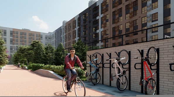 
  Продается 1-комн. квартира 37.56 м², в ЖК Зеленая территория, литера 1.3. Фото 32.