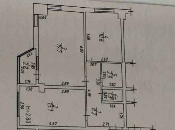 
  Продается 2-комн. квартира, 57 м², Черноморская ул, д. 61
. Фото 10.