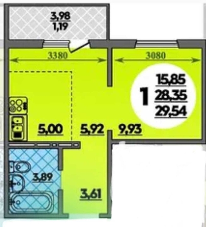 
  Продается 1-комн. квартира, 30 м², ЖК Горгиппия, литера 12
. Фото 5.