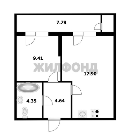 
  Продается 1-комн. квартира, 36.4 м², Западный Обход ул
. Фото 19.