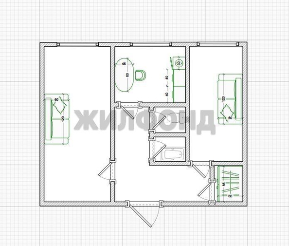 
  Продается 2-комн. квартира, 43.9 м², Игнатова ул, д. 25
. Фото 17.