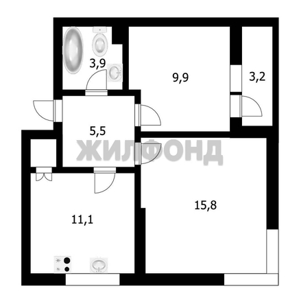 
  Продается 2-комн. квартира, 49.3 м², Ивана Беличенко ул, д. 83
. Фото 18.