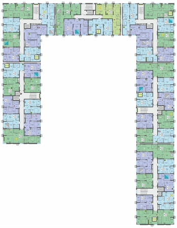 
  Продается 3-комн. квартира, 65.65 м², ЖК Зеленая территория, литера 1.1
. Фото 3.