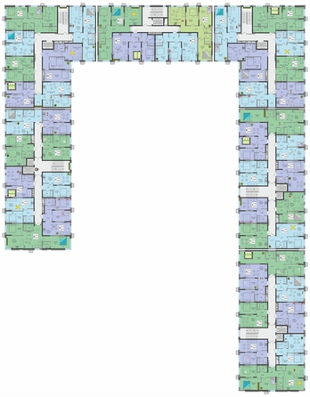 
  Продается 2-комн. квартира, 68.2 м², ЖК Зеленая территория, литера 1.1
. Фото 3.