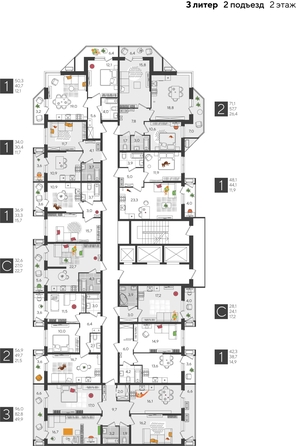 
  Продается студия, 28.1 м², ЖК Рекорд 2, литера 3
. Фото 2.