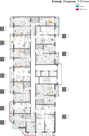
  Продается студия, 29.8 м², ЖК Рекорд 2, литера 5
. Фото 2.