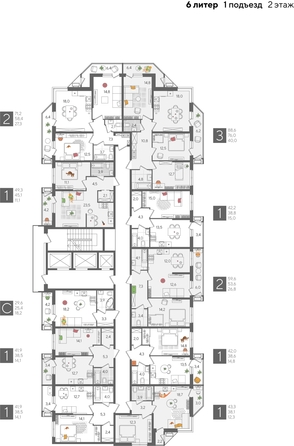
  Продается студия, 29.6 м², ЖК Рекорд 2, литера 6
. Фото 2.