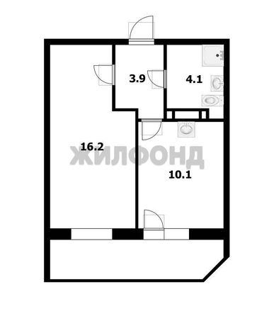 
  Продается 1-комн. квартира 36 м². Фото 15.