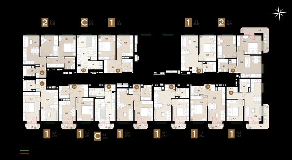 
  Продается студия 22.5 м², в ЖК ГРЕЙД, литер 13. Фото 2.