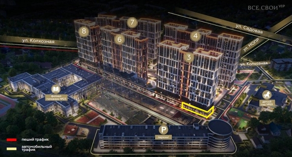 
  Продается офис 66.7 м², в ЖК Все Свои ВИП, литера 3. Фото 2.