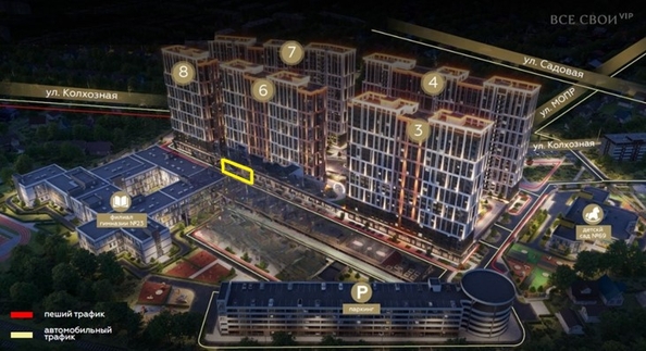 
  Продается офис 68.2 м², в ЖК Все Свои ВИП, литера 6. Фото 2.
