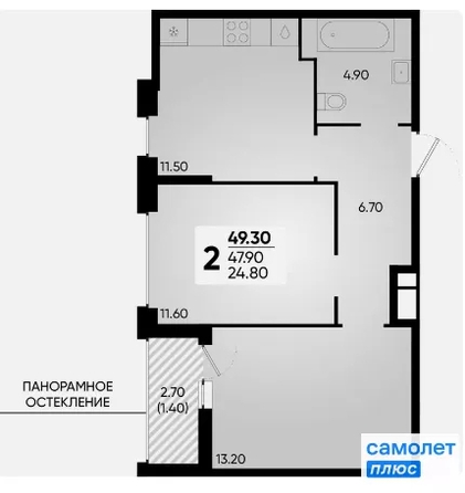 
  Продается 2-комн. квартира 48.8 м², в ЖК Архитектор, литера 4.2. Фото 19.