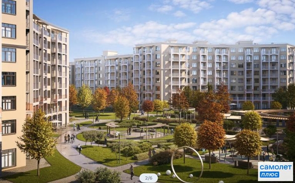 
  Продается 2-комн. квартира 55.1 м², в ЖК Кипарис, 6 литер. Фото 6.