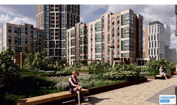 
  Продается 2-комн. квартира 56.3 м², в ЖК Парковый, литер 1. Фото 1.