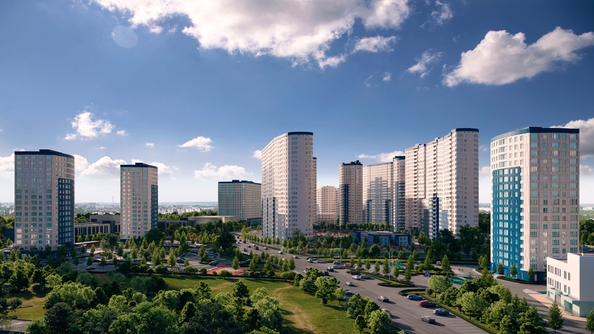 
  Продается 1-комн. квартира 35.7 м², в ЖК Фонтаны, литер 21. Фото 1.