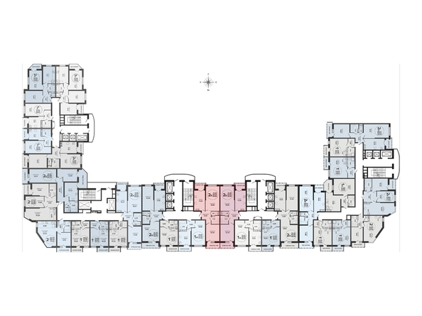 
  Продается 2-комн. квартира 56.55 м², в ЖК Гулливер, литер 1. Фото 2.