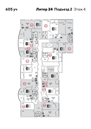 
  Продается 3-комн. квартира 78.1 м², в ЖК Самолет, литера 20. Фото 2.